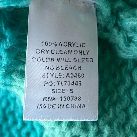 🆕 Umgee Women's Color Block Pom Pom Cardigan Sweater Multicolor Size S - Picture 6 of 6